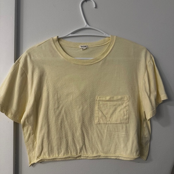 Yellow crop t-shirt - Picture 1 of 2